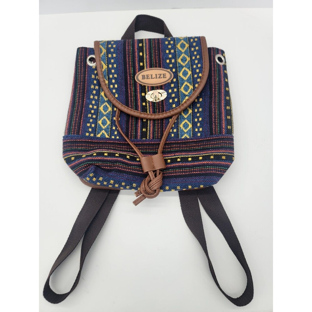 Belize Small Backpack Beach Boho 11 x 11 inches Womens Travel Bag